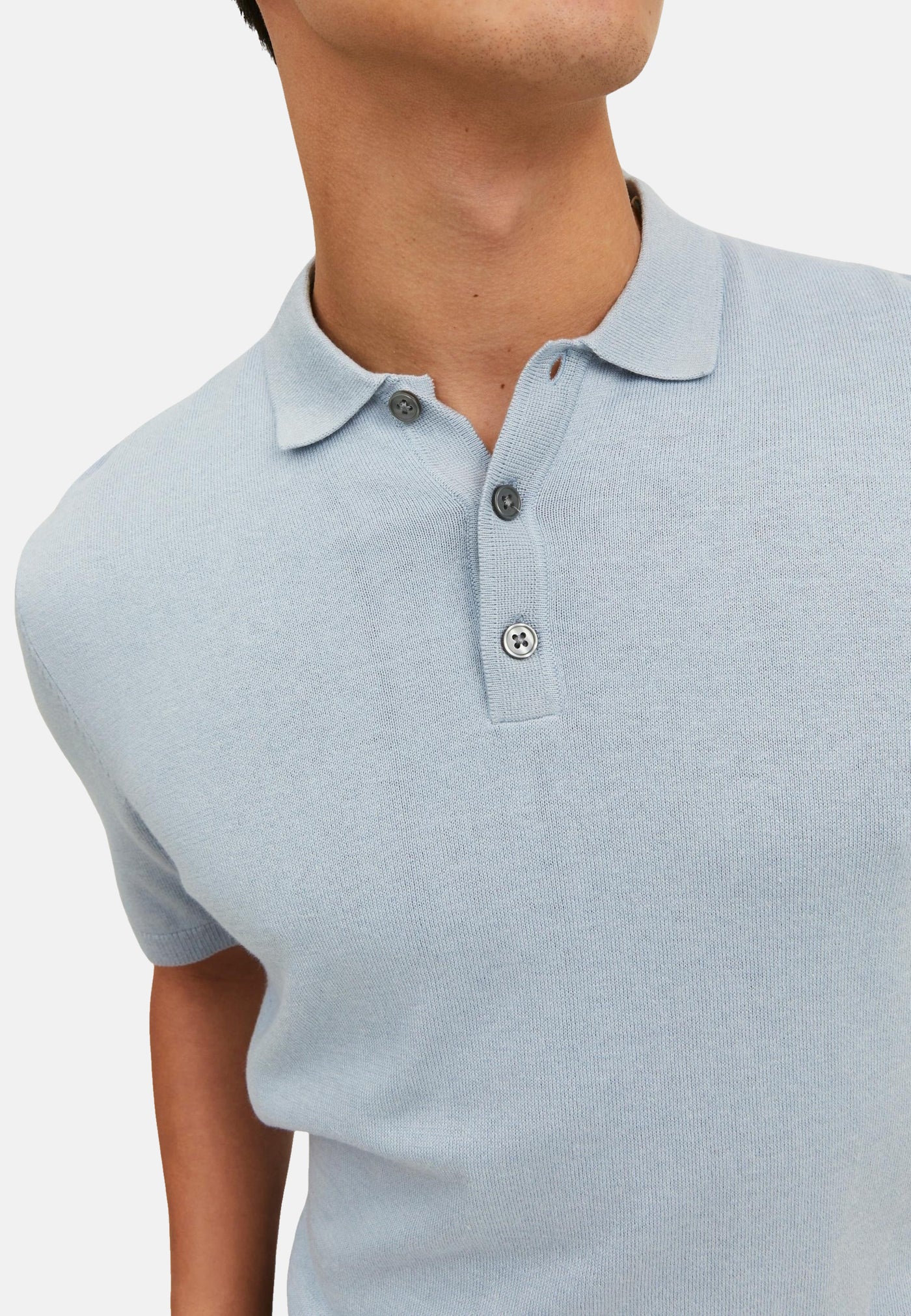Jack & Jones EMIL Gestricktes Kurzarmshirt mit Polokragen
