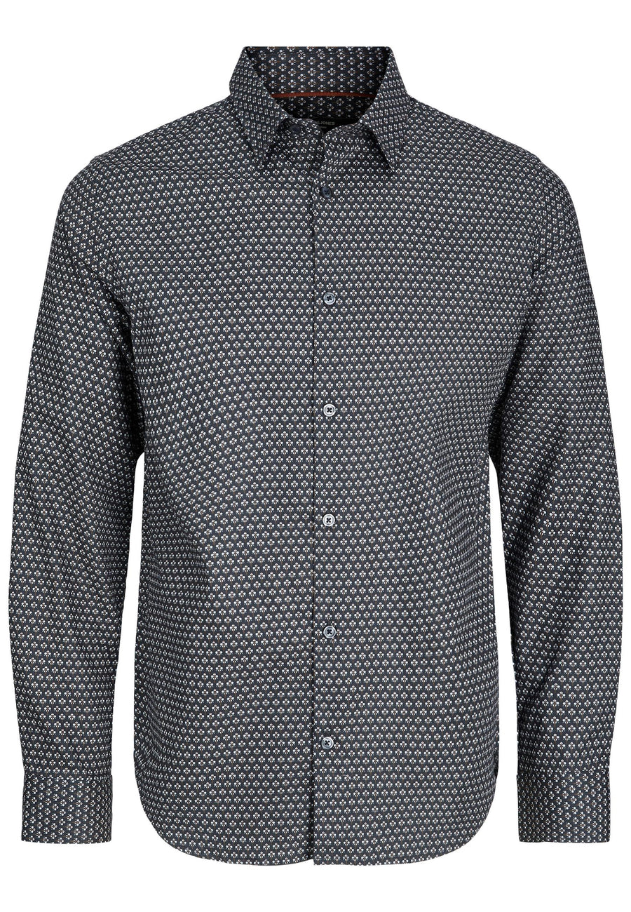 Jack & Jones ARTHUR Comfort-Fit Langarmhemd mit Kent-Kragen