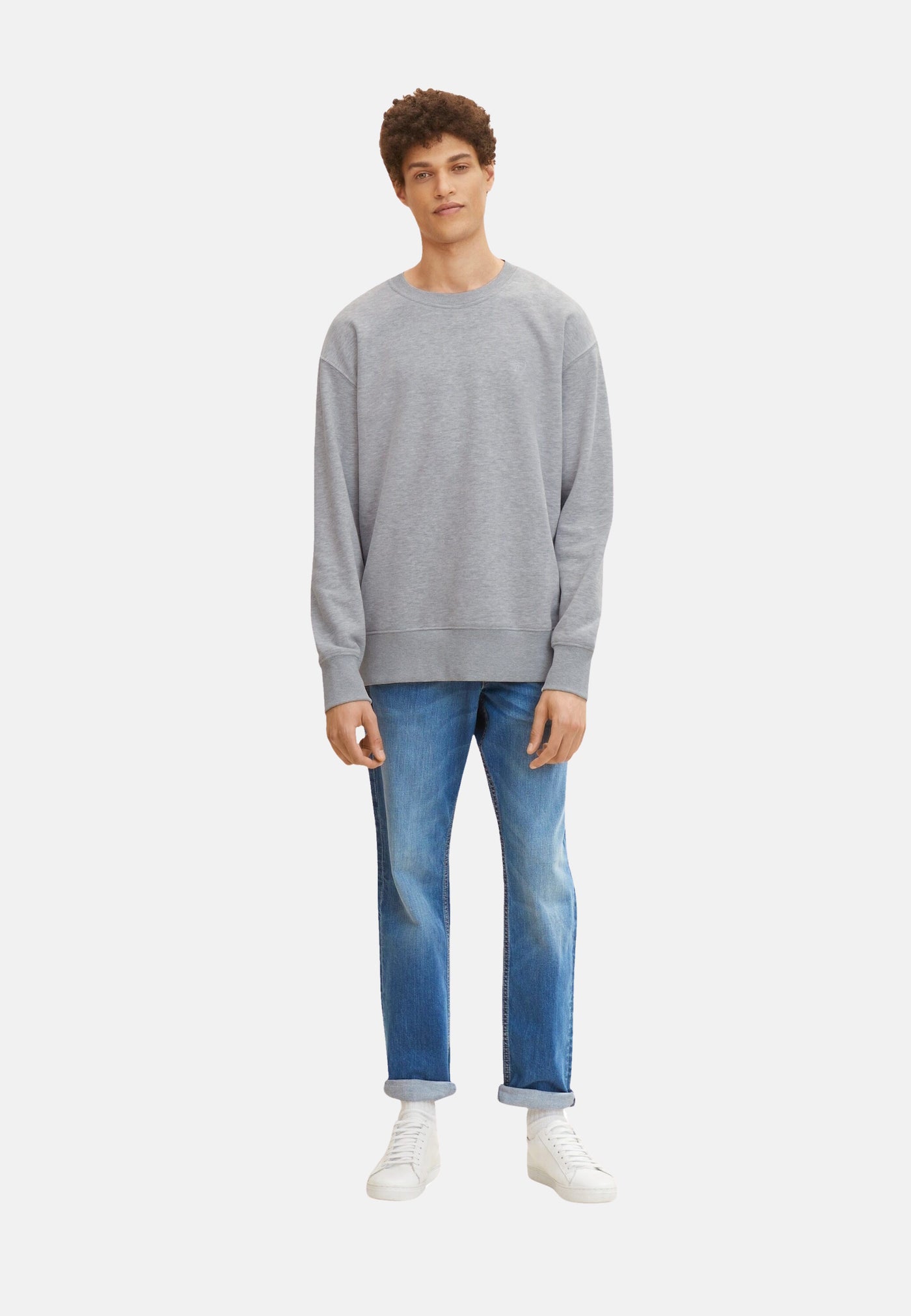 Tom Tailor Josh Regular Slim Jeans mit Logo-Badge im Five-Pocket-Style