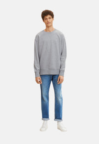 Tom Tailor Josh Regular Slim Jeans mit Logo-Badge im Five-Pocket-Style