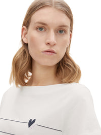 Tom Tailor Gestreiftes T-Shirt aus Bio-Baumwolle