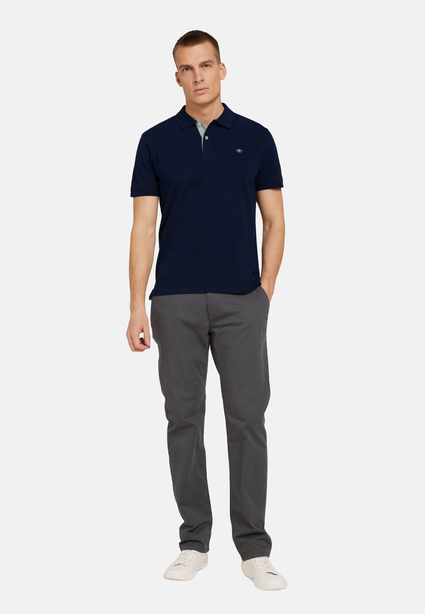 Tom Tailor Basic Poloshirt mit kleiner Logo-Stickerei