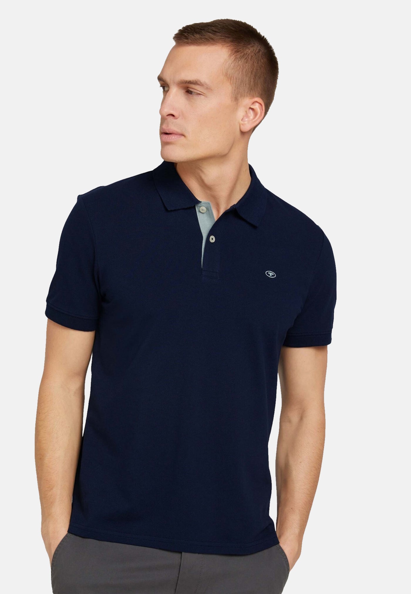 Tom Tailor Basic Poloshirt mit kleiner Logo-Stickerei