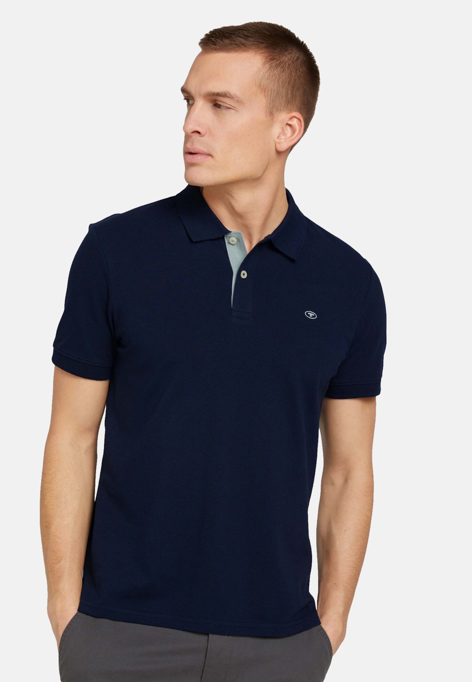 Tom Tailor Basic Poloshirt mit kleiner Logo-Stickerei