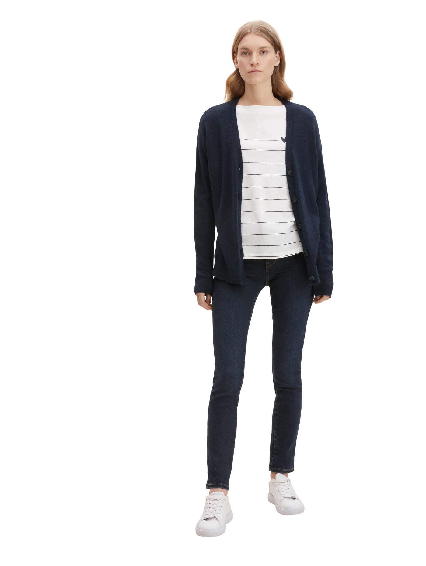 Tom Tailor Gestreiftes T-Shirt aus Bio-Baumwolle