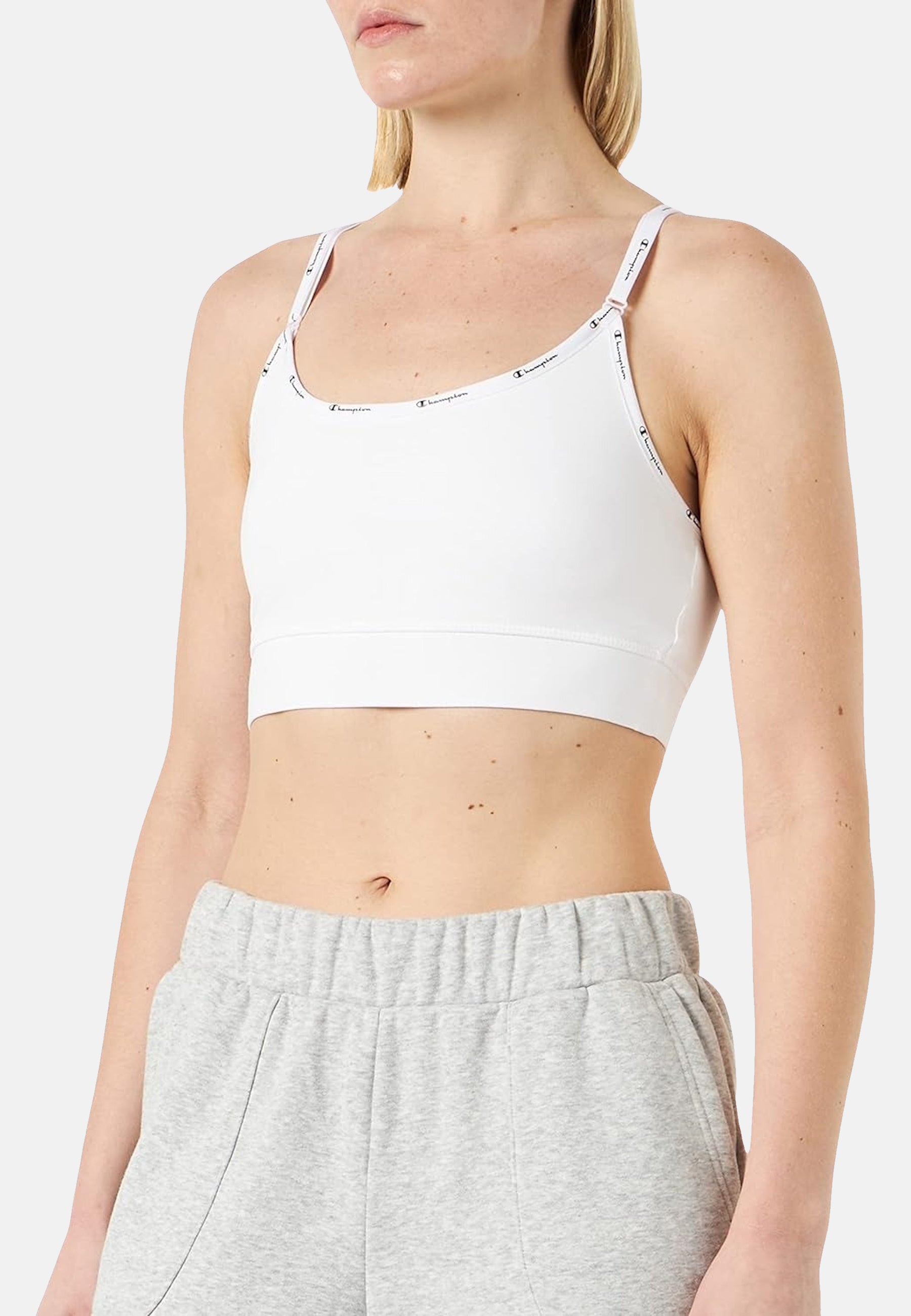 Champion Elastischer Sport-BH mit verstellbaren Träger, Racerback und Logoprint