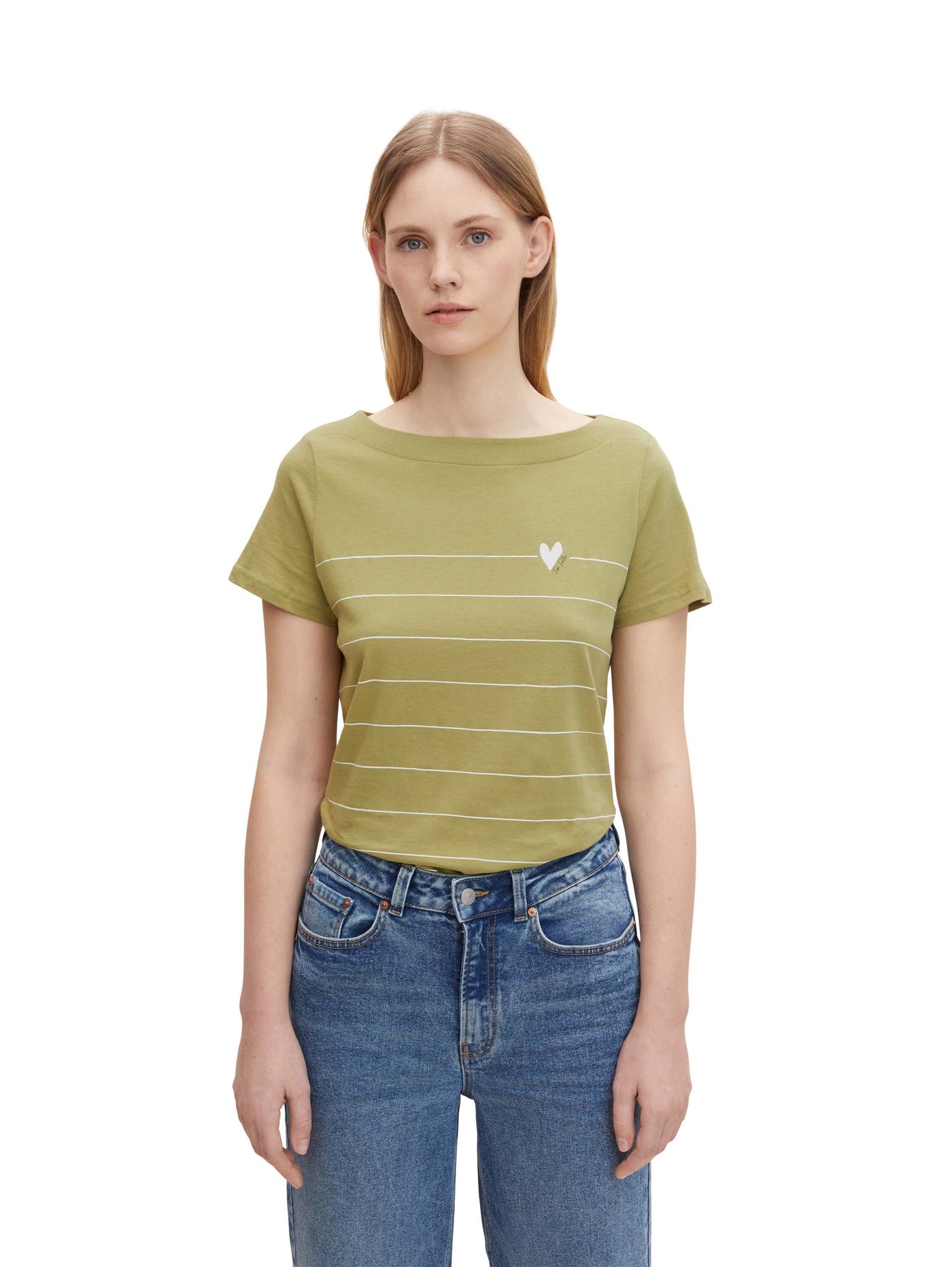 Tom Tailor Gestreiftes T-Shirt aus Bio-Baumwolle