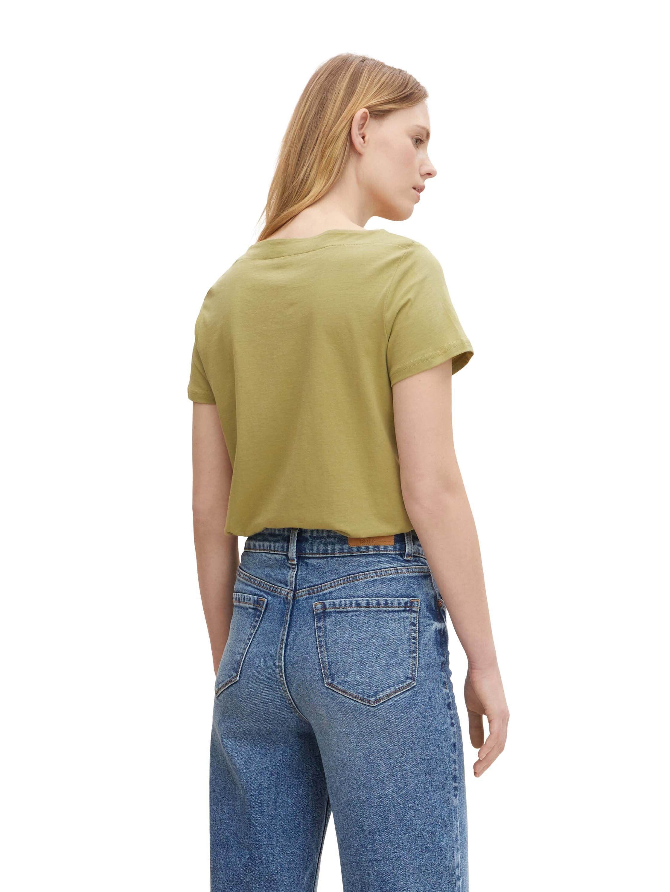 Tom Tailor Gestreiftes T-Shirt aus Bio-Baumwolle