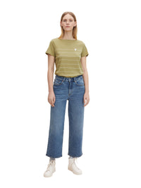 Tom Tailor Gestreiftes T-Shirt aus Bio-Baumwolle