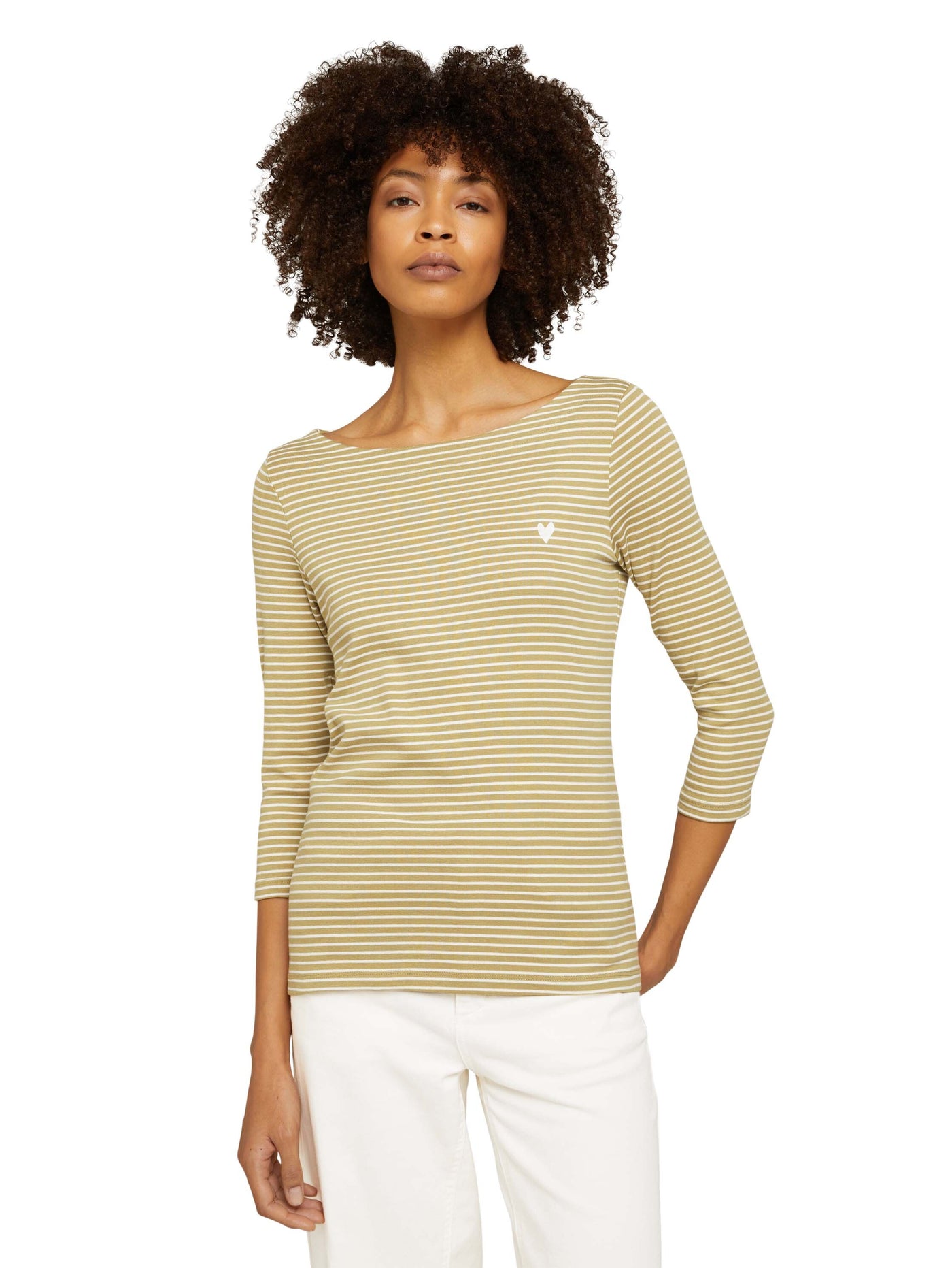 Tom Tailor Gestreiftes Langarmshirt aus Bio-Baumwolle