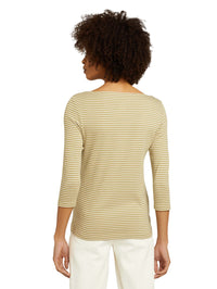 Tom Tailor Gestreiftes Langarmshirt aus Bio-Baumwolle