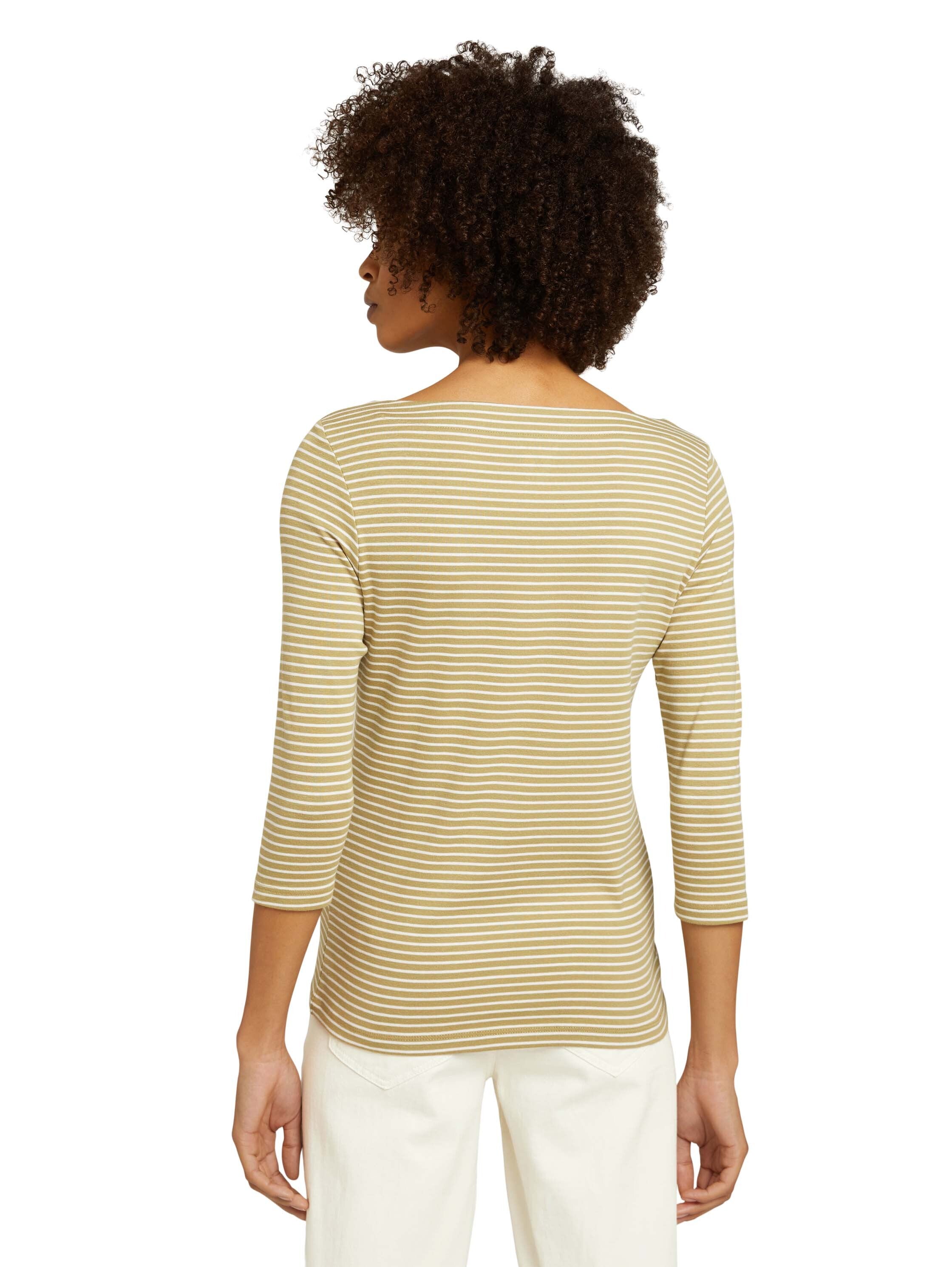 Tom Tailor Gestreiftes Langarmshirt aus Bio-Baumwolle