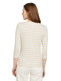 Tom Tailor Gestreiftes Langarmshirt aus Bio-Baumwolle