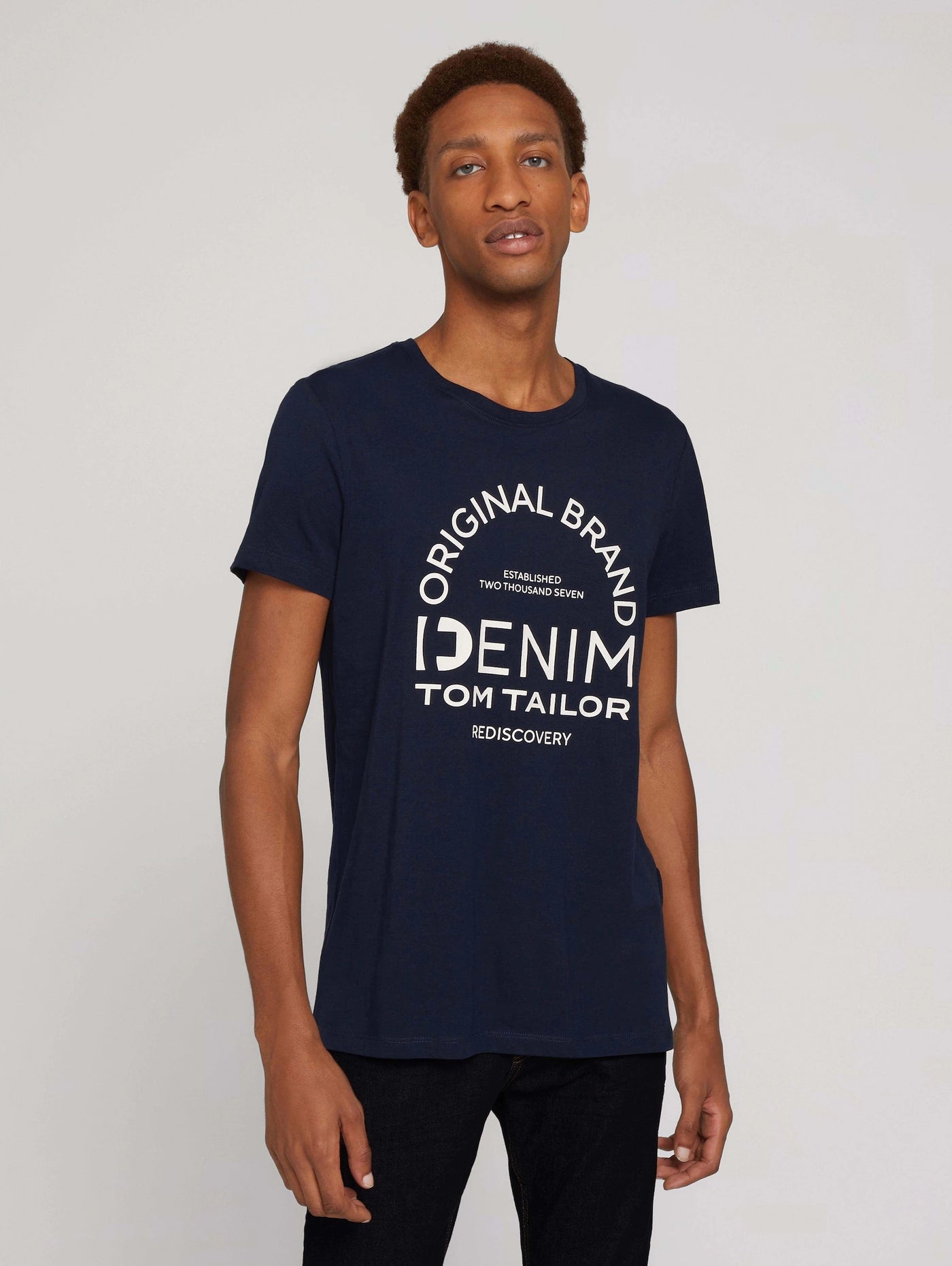 Tom Tailor T-Shirt mit Logo Print und Rundhalsausschnitt