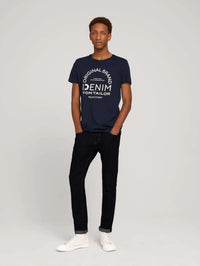 Tom Tailor T-Shirt mit Logo Print und Rundhalsausschnitt