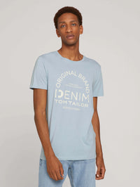 Tom Tailor T-Shirt mit Logo Print und Rundhalsausschnitt