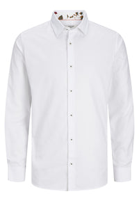 Jack & Jones NORDIC FLORES Langarmhemd mit Kent-Kragen