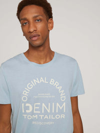 Tom Tailor T-Shirt mit Logo Print und Rundhalsausschnitt