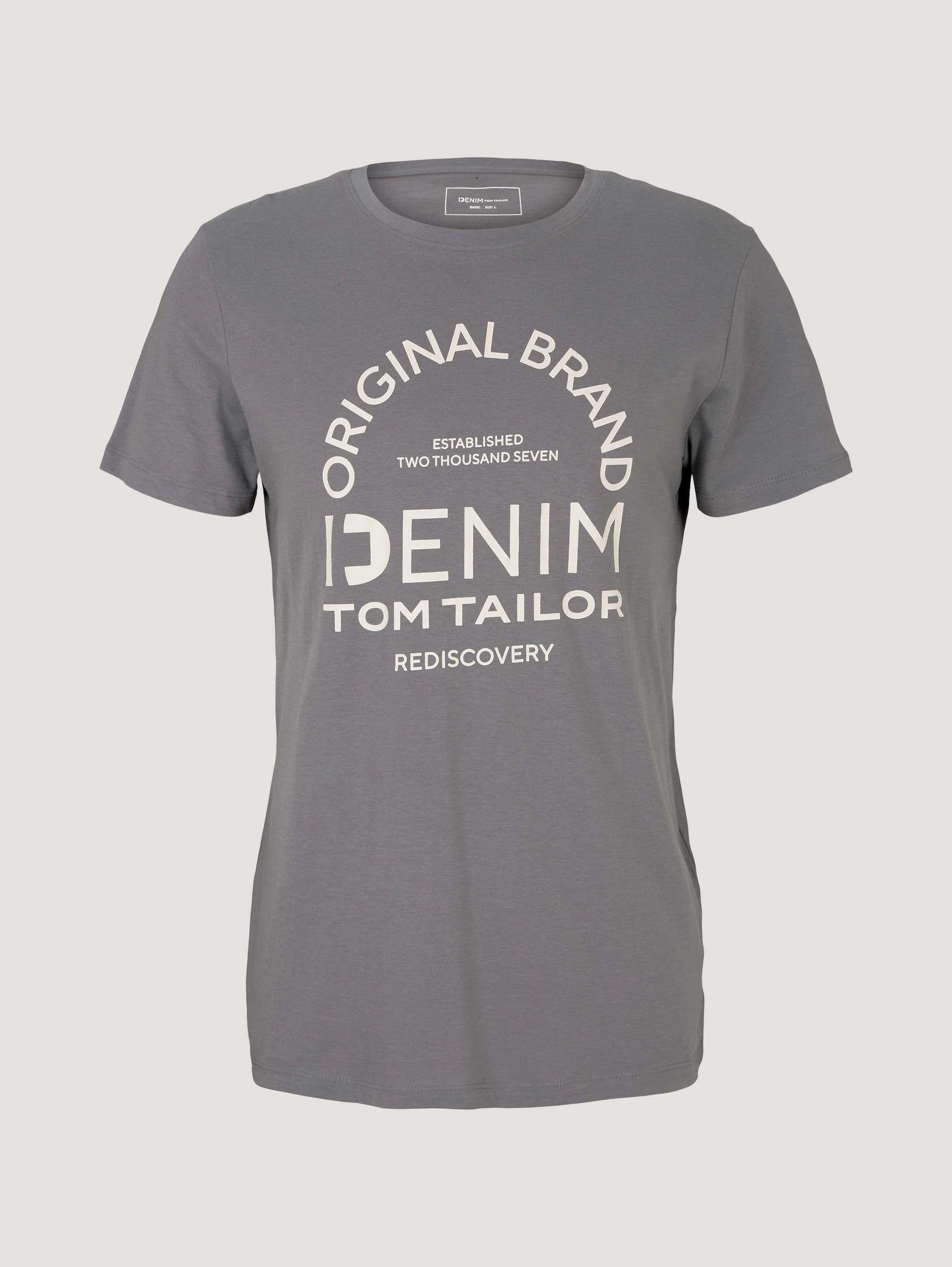 Tom Tailor T-Shirt mit Logo Print und Rundhalsausschnitt