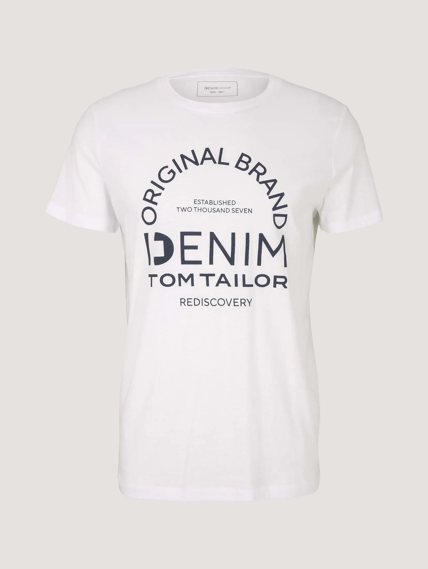 Tom Tailor T-Shirt mit Logo Print und Rundhalsausschnitt