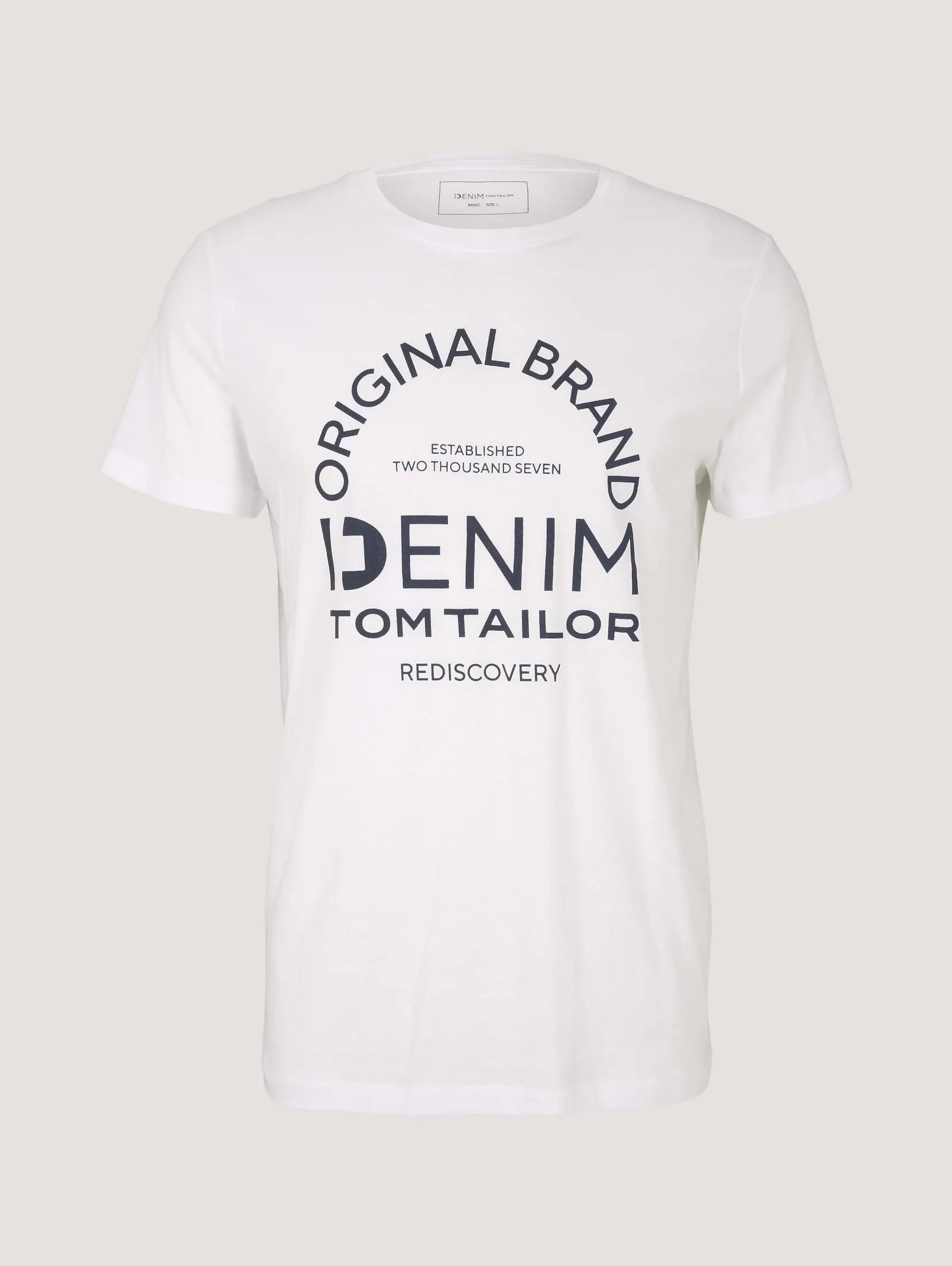 Tom Tailor T-Shirt mit Logo Print und Rundhalsausschnitt