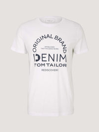 Tom Tailor T-Shirt mit Logo Print und Rundhalsausschnitt