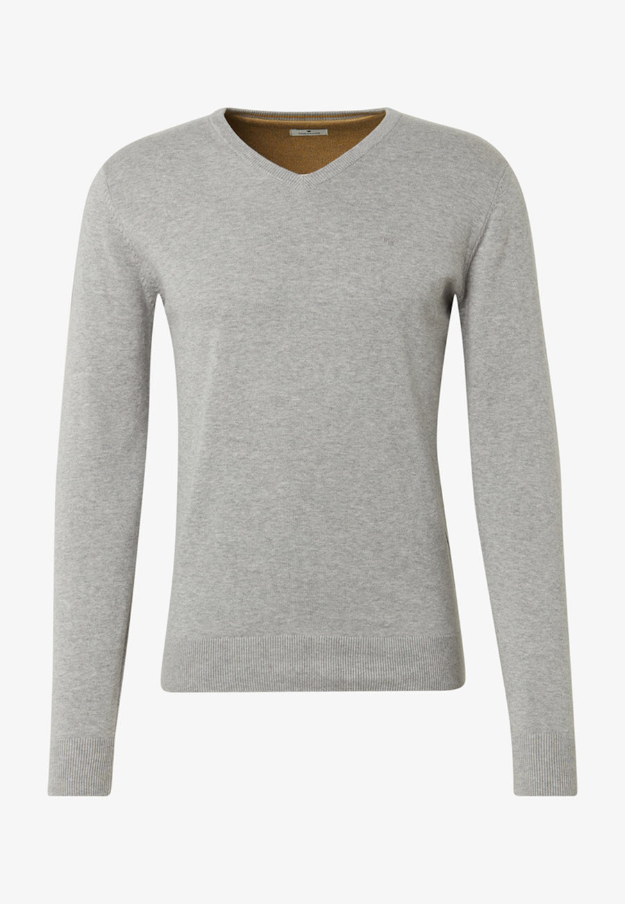 Tom Tailor Strickpullover Basic V-Neck