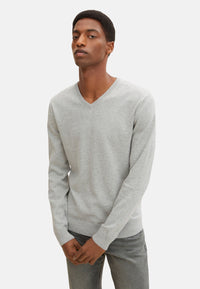 Tom Tailor Strickpullover Basic V-Neck