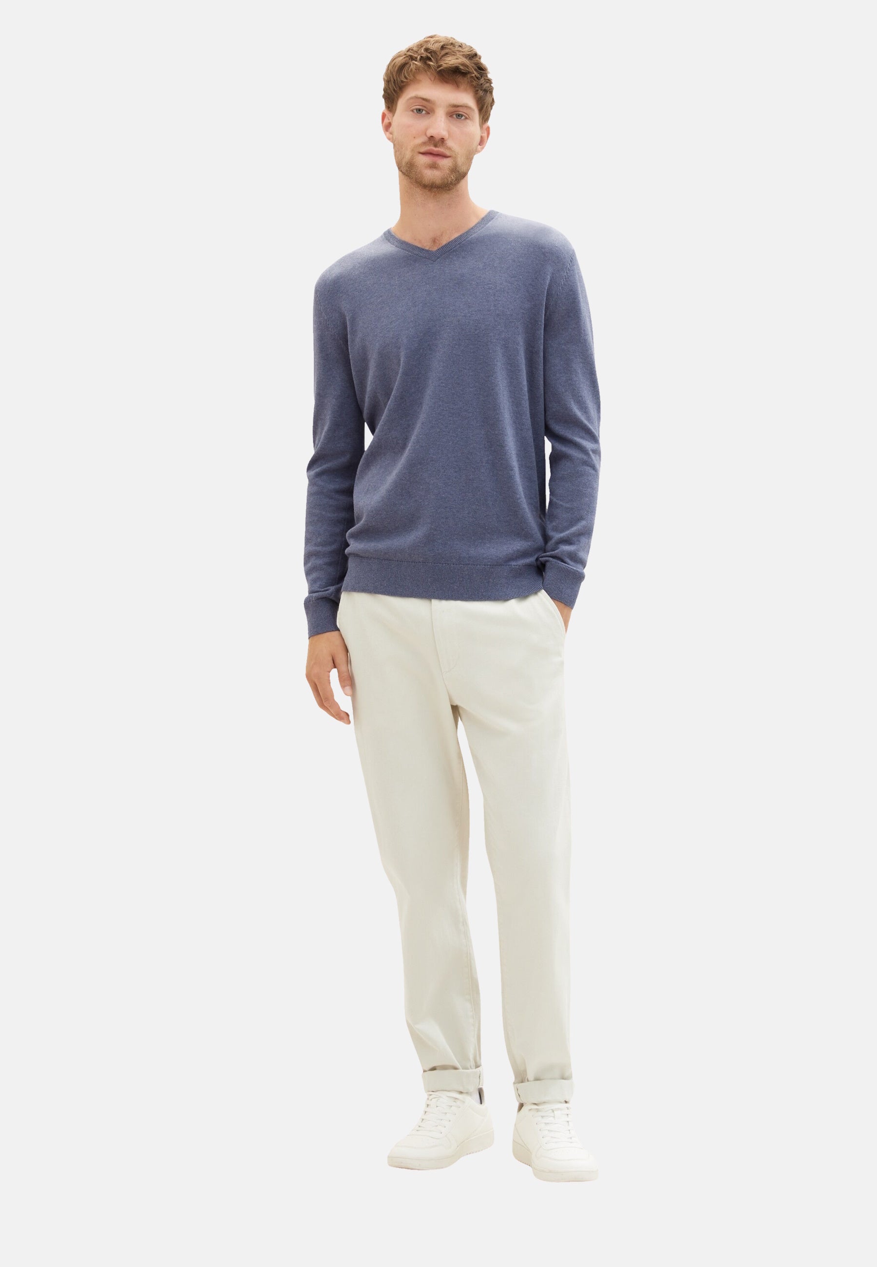 Tom Tailor Strickpullover Basic V-Neck