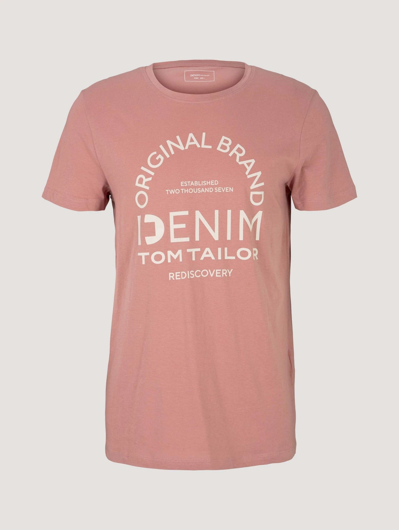 Tom Tailor T-Shirt mit Logo Print und Rundhalsausschnitt