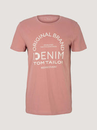 Tom Tailor T-Shirt mit Logo Print und Rundhalsausschnitt