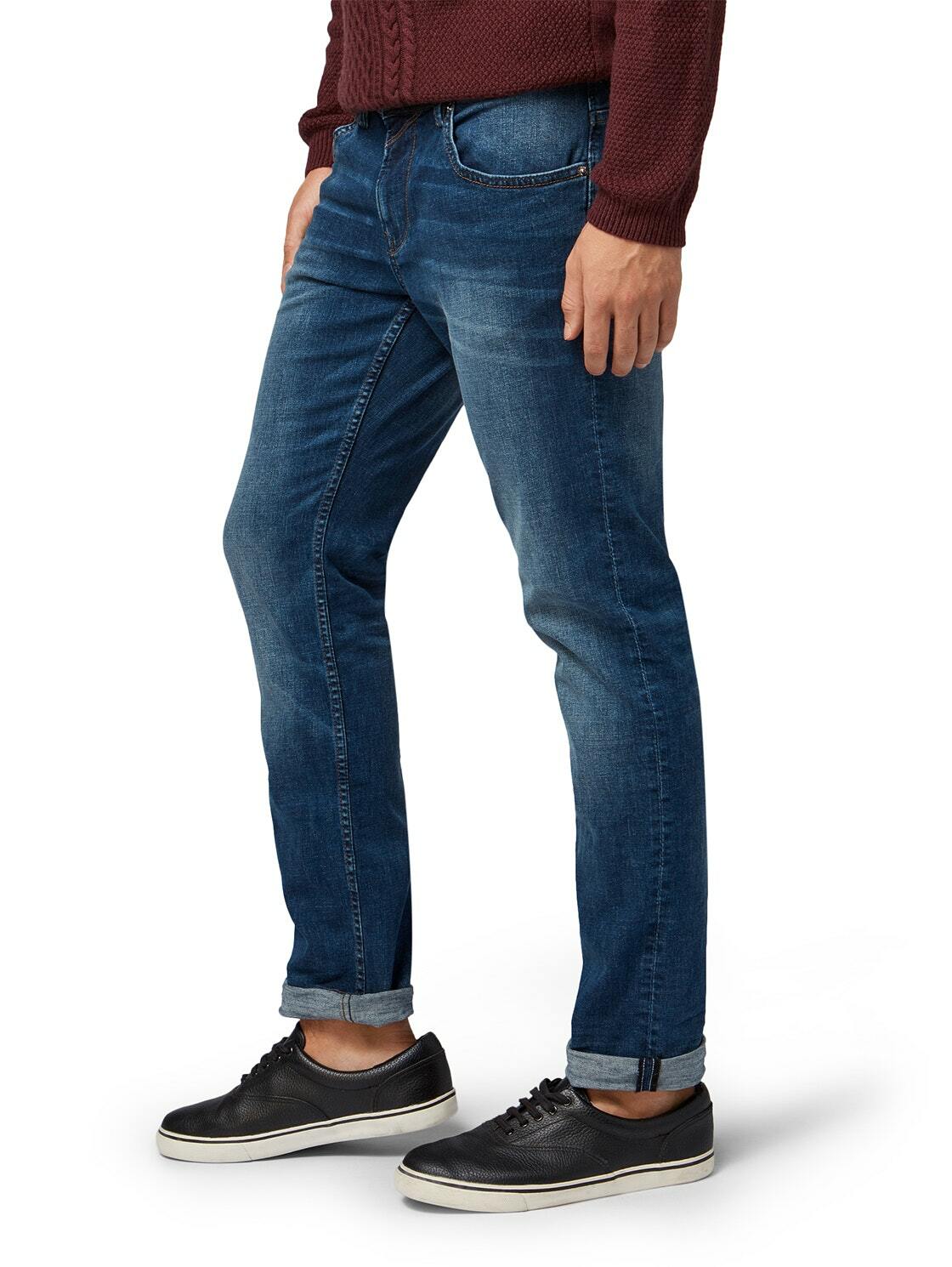 Tom Tailor Jeans Jeanshose STRAIGHT AEDAN BLUE DENIM
