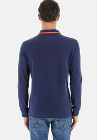 La Martina Langarm-Poloshirt regular fit Westin mit Logo-Details