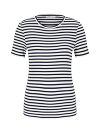 Tom Tailor Slim Fit T-Shirt mit Streifen Kurzarm