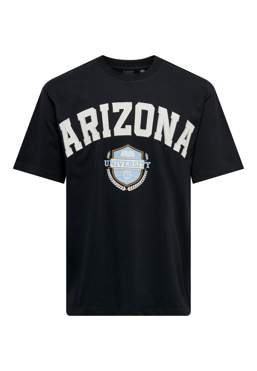 Only & Sons Lawson Life Kurzarmshirt mit Frontprint