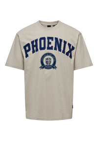 Only & Sons Lawson Life Kurzarmshirt mit Frontprint