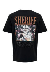 Only & Sons Celebrity Life NFL Kurzarmshirt mit Frontprint