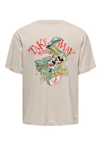 Only & Sons Disney Life Kurzarmshirt mit Frontprint