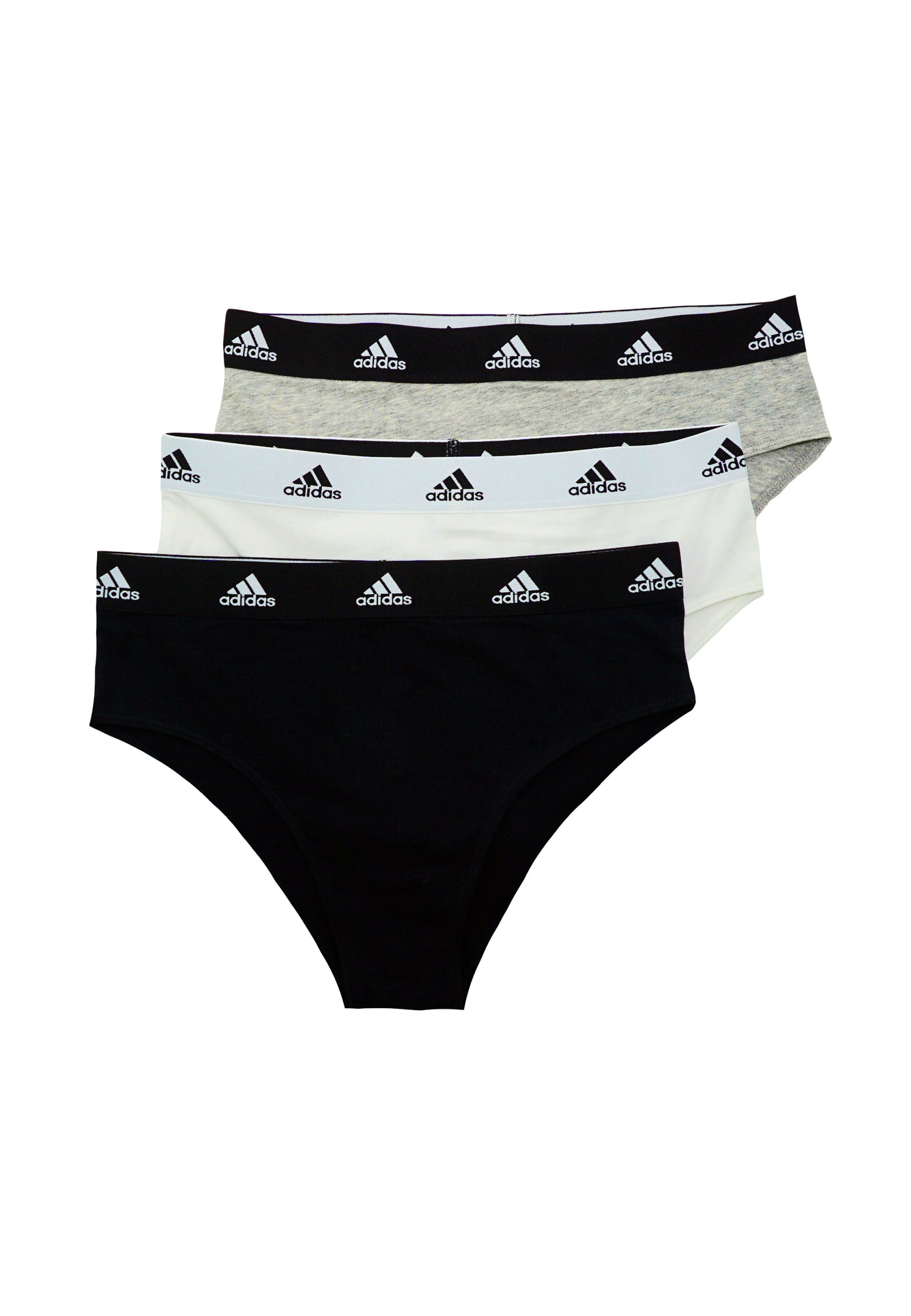 Adidas Damen-Slip mit Logo-Bund 3er Pack