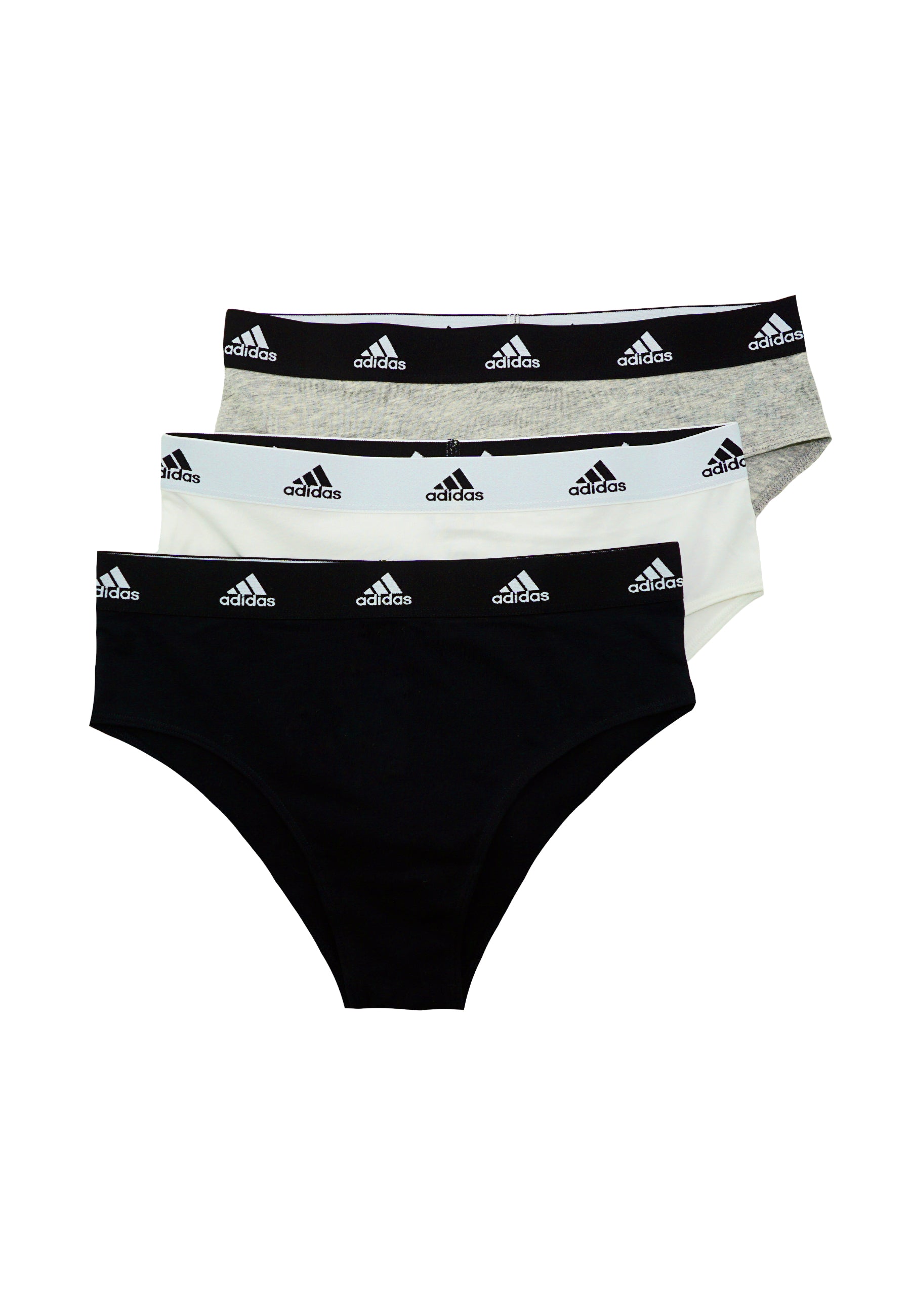 Adidas Damen-Slip mit Logo-Bund 3er Pack
