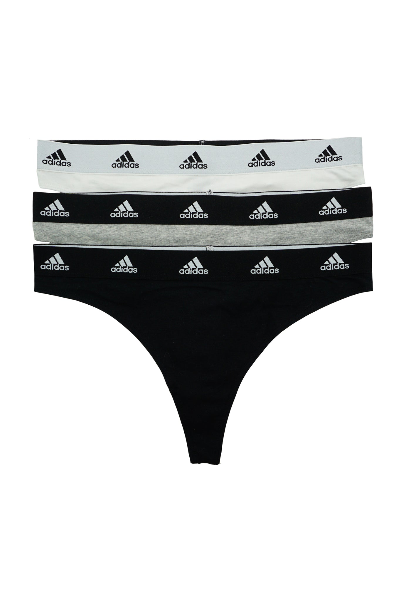 Adidas Damen-Tangas mit Logo-Bund 3er Pack