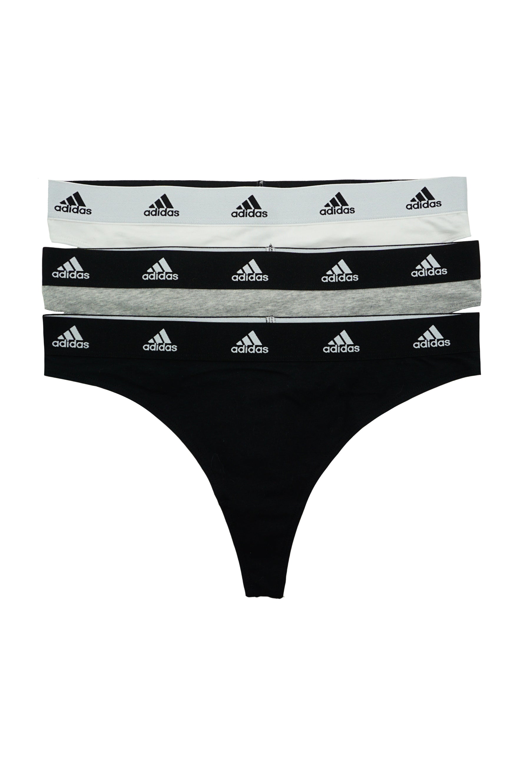 Adidas Damen-Tangas mit Logo-Bund 3er Pack