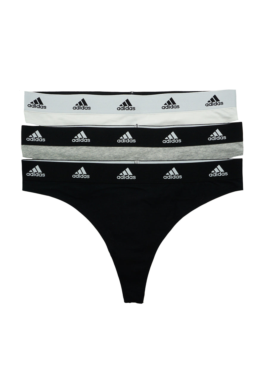 Adidas Damen-Tangas mit Logo-Bund 3er Pack
