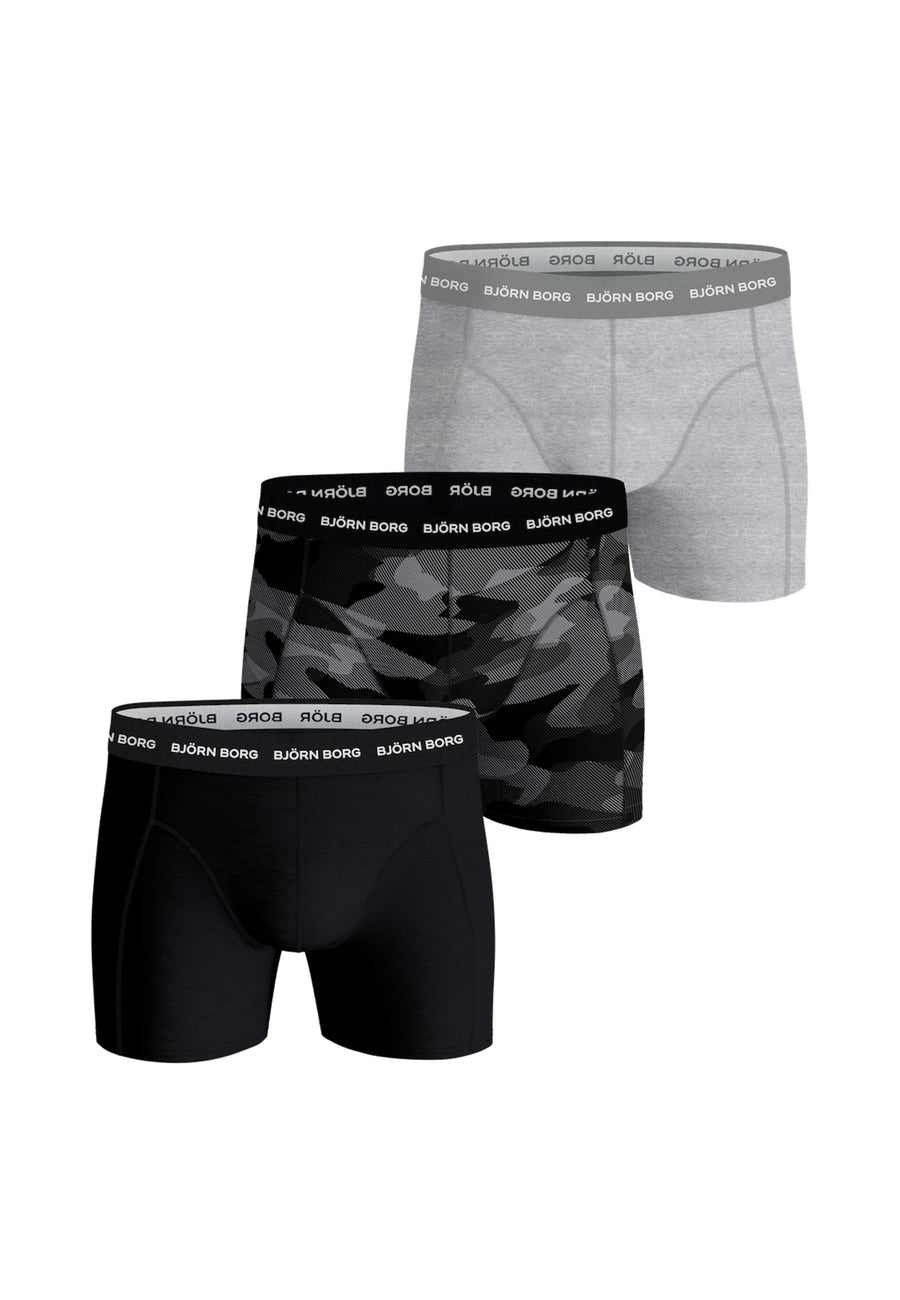 Björn Borg 3 Pack SHADELINE ESSENTIAL SHORTS Boxer