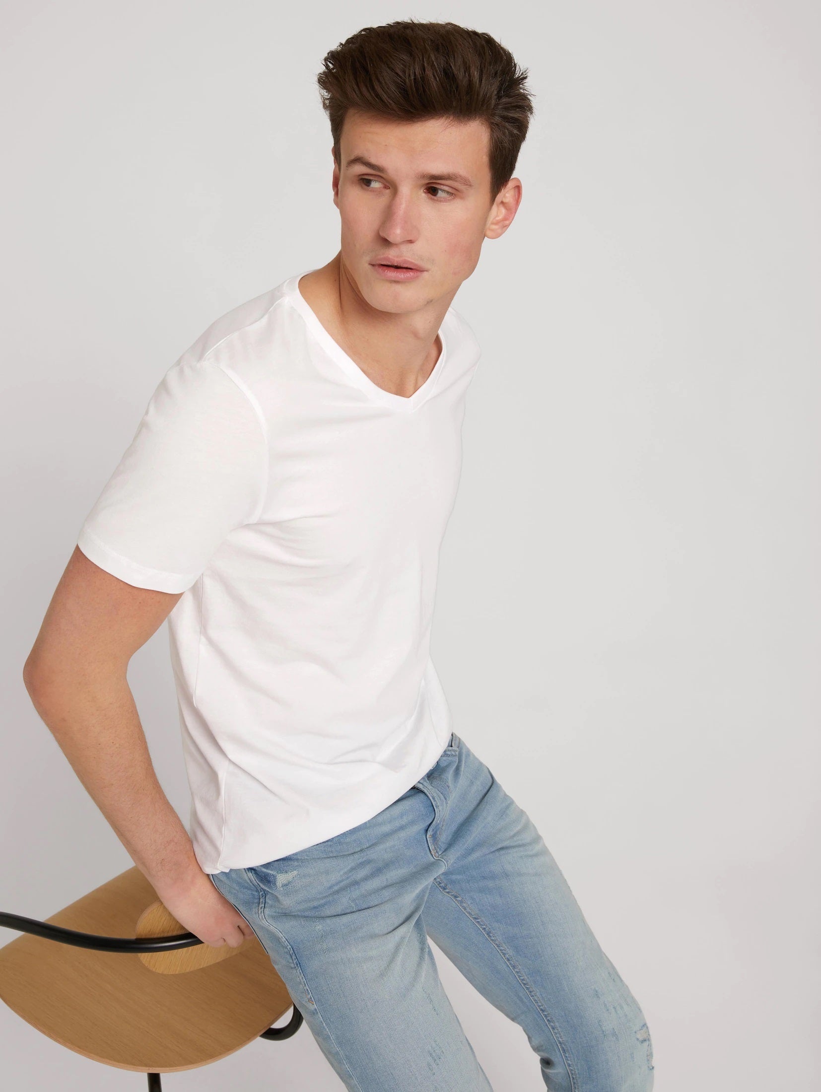 Tom Tailor Kurzarmshirt V-Ausschnitt