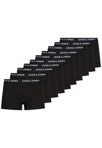 Jack & Jones 10 Pack kurze Boxershorts mit Logo Webbund
