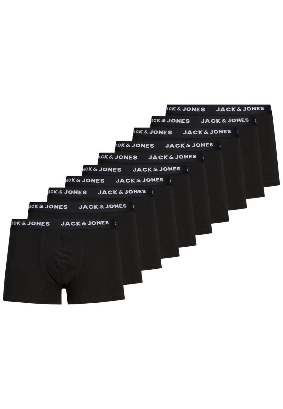 Jack & Jones 10 Pack kurze Boxershorts mit Logo Webbund