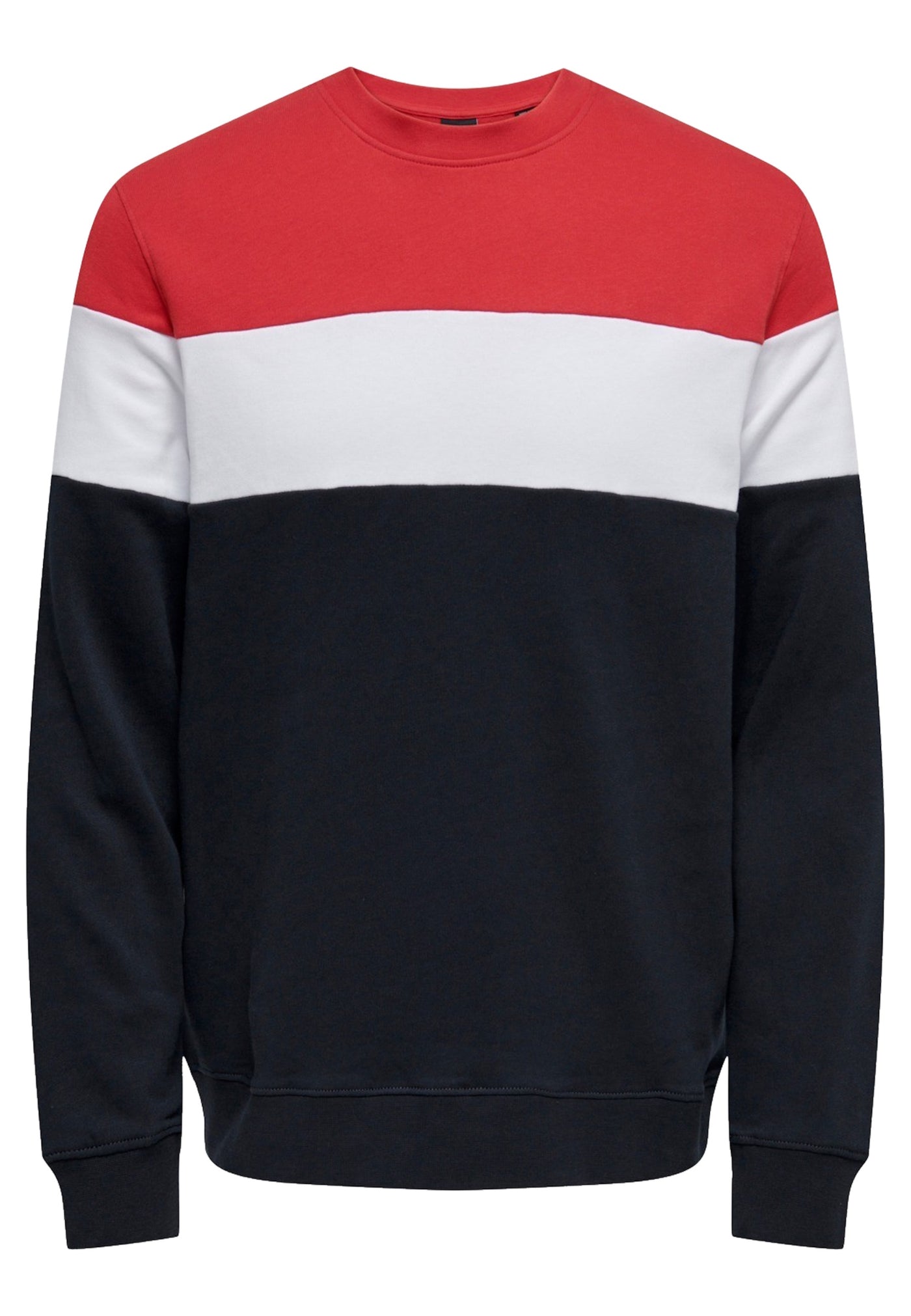 Only & Sons Baily Colorblock Pullover ohne Kapuze
