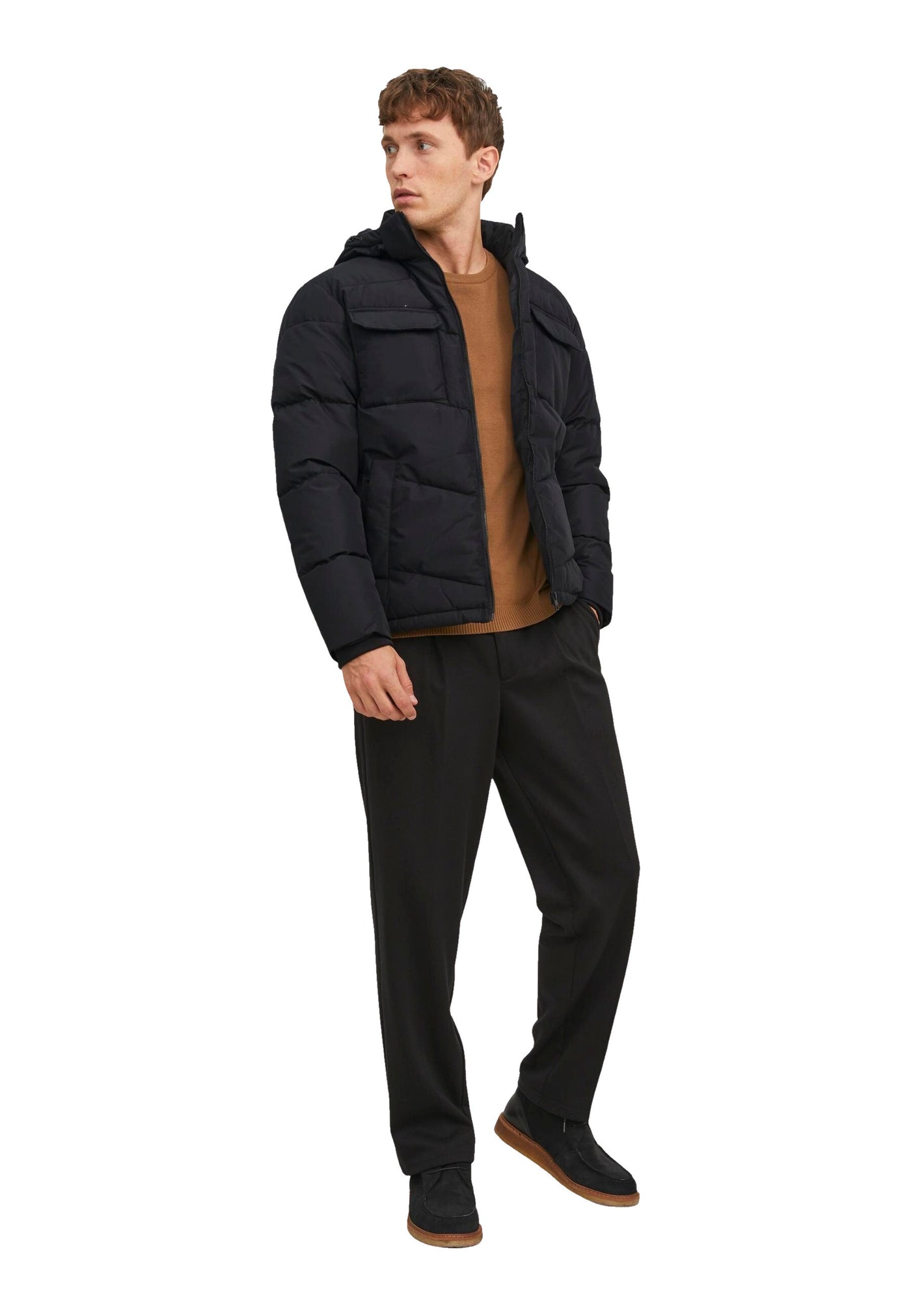 Jack & Jones Steppjacke Mason mit Kapuze und Seitentaschen