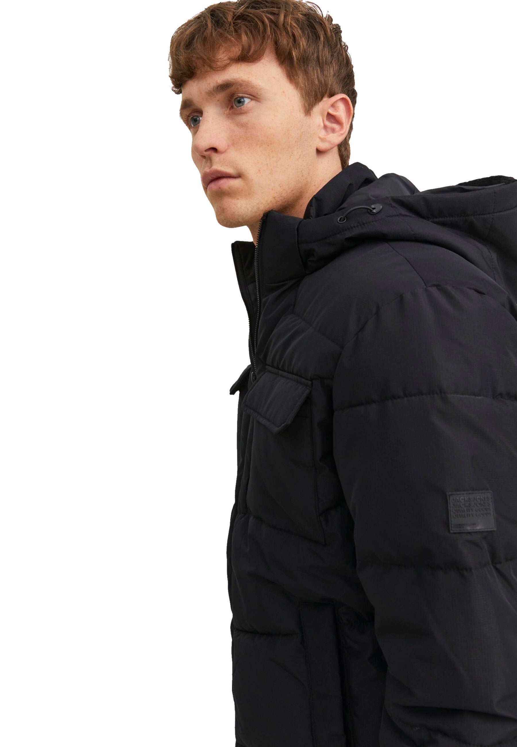 Jack & Jones Steppjacke Mason mit Kapuze und Seitentaschen